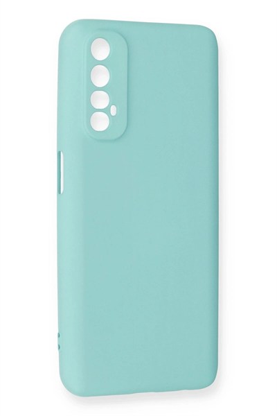 Mey İthalat®  Realme 7 Kılıf Nano içi Kadife Silikon - Turkuaz