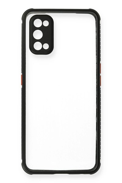 Mey İthalat®  Realme 7 Pro Kılıf Miami Şeffaf Silikon - Siyah