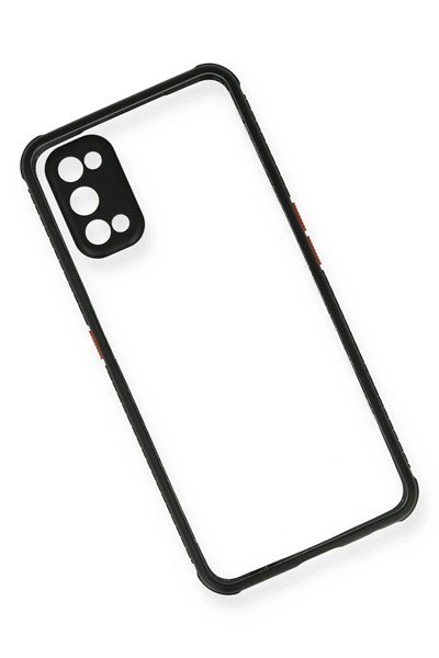 Mey İthalat®  Realme 7 Pro Kılıf Miami Şeffaf Silikon - Siyah