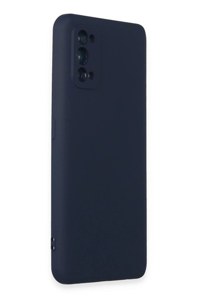 Mey İthalat®  Realme 7 Pro Kılıf Nano içi Kadife Silikon - Lacivert