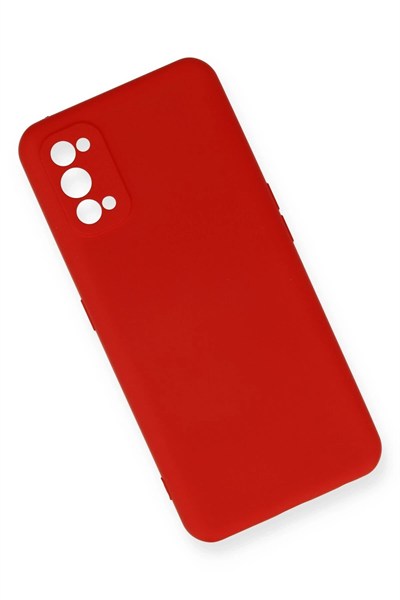 Mey İthalat®  Realme 7 Pro Kılıf Nano içi Kadife Silikon - Kırmızı