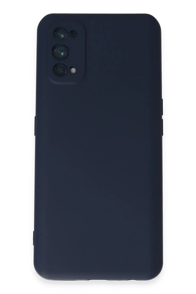 Mey İthalat®  Realme 7 Pro Kılıf Nano içi Kadife Silikon - Lacivert
