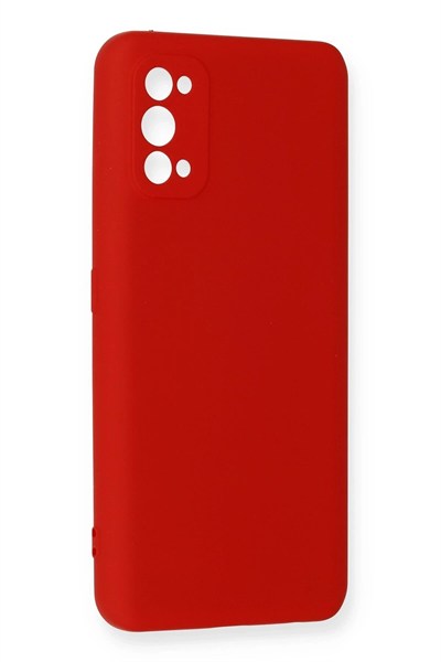 Mey İthalat®  Realme 7 Pro Kılıf Nano içi Kadife Silikon - Kırmızı
