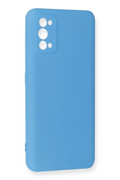 Mey İthalat®  Realme 7 Pro Kılıf Nano içi Kadife Silikon - Mavi
