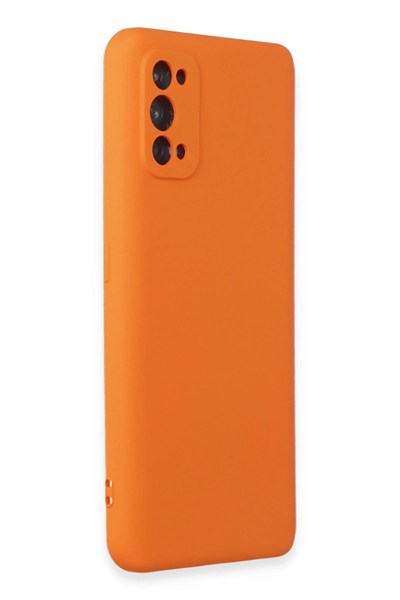 Mey İthalat®  Realme 7 Pro Kılıf Nano içi Kadife Silikon - Turuncu