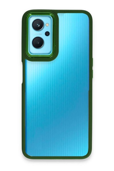 Mey İthalat®  Realme 9i 4G Kılıf Dora Kapak - Haki Yeşil