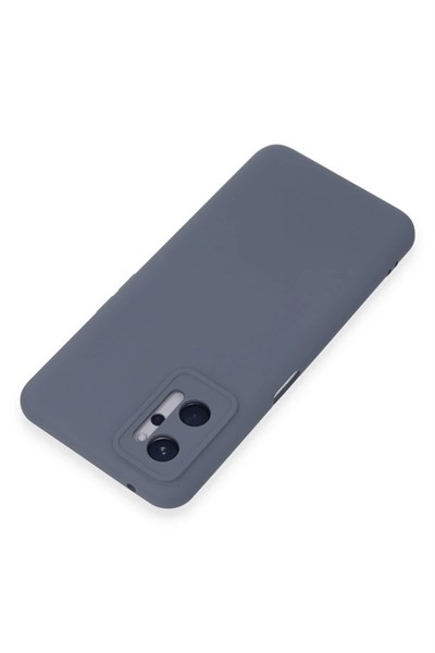 Mey İthalat®  Realme 9i 4G Kılıf Nano içi Kadife Silikon - Gri