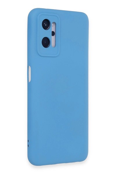 Mey İthalat®  Realme 9i 4G Kılıf Nano içi Kadife Silikon - Mavi