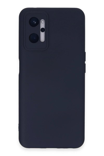 Mey İthalat®  Realme 9i 4G Kılıf Nano içi Kadife Silikon - Lacivert