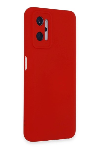Mey İthalat®  Realme 9i 4G Kılıf Nano içi Kadife Silikon - Kırmızı