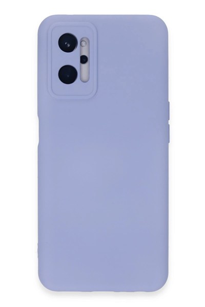 Mey İthalat®  Realme 9i 4G Kılıf Nano içi Kadife Silikon - Lila
