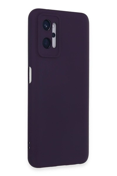 Mey İthalat®  Realme 9i 4G Kılıf Nano içi Kadife Silikon - Mor