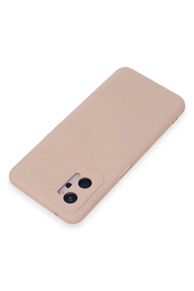 Mey İthalat®  Realme 9i 4G Kılıf Nano içi Kadife Silikon - Pudra