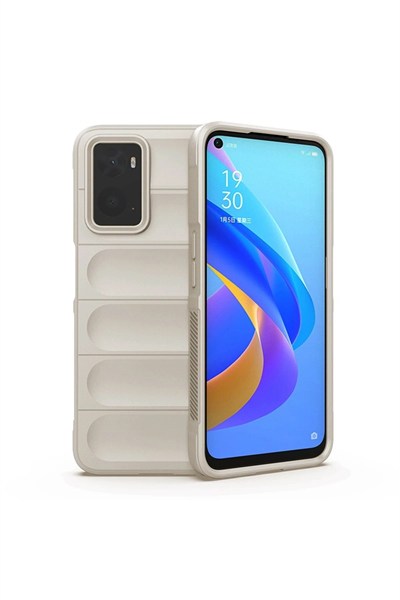 Mey İthalat®  Realme 9i 4G Kılıf Optimum Silikon - Krem