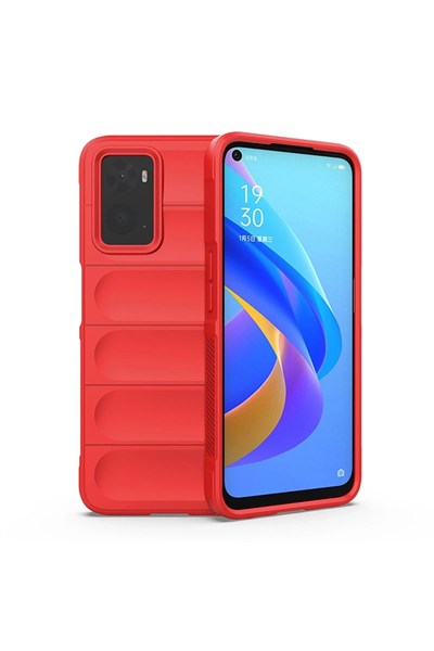 Mey İthalat®  Realme 9i 4G Kılıf Optimum Silikon - Kırmızı