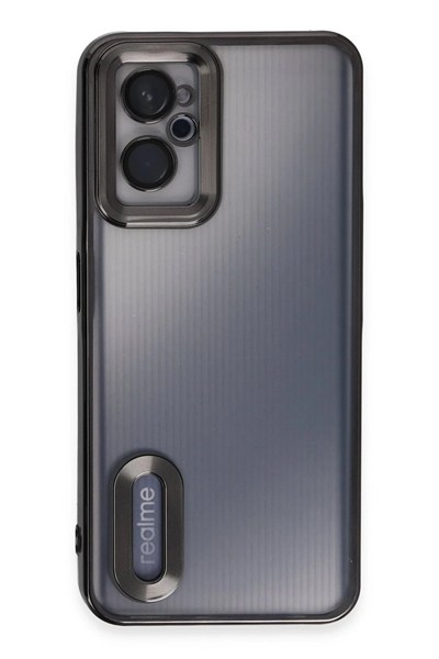 Mey İthalat®  Realme 9i 4G Kılıf Slot Silikon - Siyah