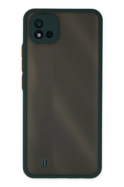 Mey İthalat®  Realme C11 2021 Kılıf Montreal Silikon Kapak - Yeşil