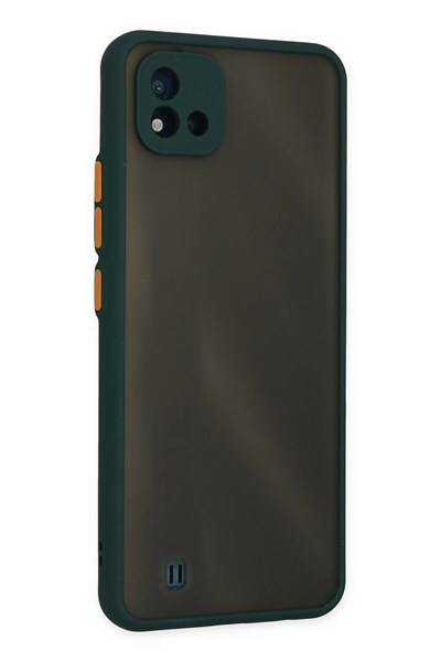 Mey İthalat®  Realme C11 2021 Kılıf Montreal Silikon Kapak - Yeşil