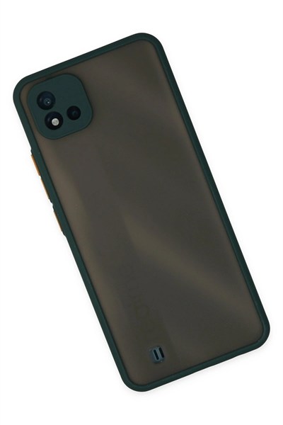Mey İthalat®  Realme C11 2021 Kılıf Montreal Silikon Kapak - Yeşil