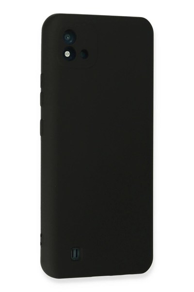 Mey İthalat®  Realme C11 2021 Kılıf Nano içi Kadife Silikon - Siyah