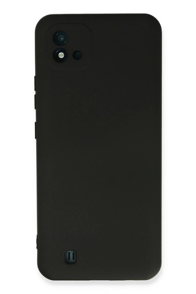Mey İthalat®  Realme C11 2021 Kılıf Nano içi Kadife Silikon - Siyah