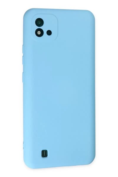 Mey İthalat®  Realme C11 2021 Kılıf Nano içi Kadife Silikon - Mavi