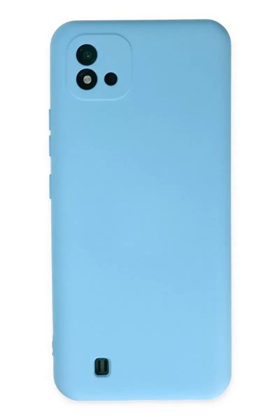 Mey İthalat®  Realme C11 2021 Kılıf Nano içi Kadife Silikon - Mavi