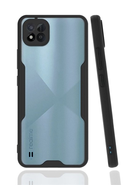 Mey İthalat®  Realme C11 2021 Kılıf Platin Silikon - Siyah