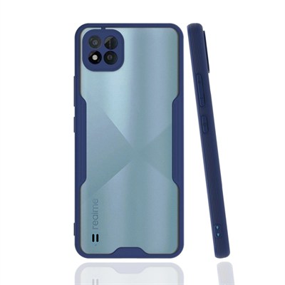 Mey İthalat®  Realme C11 2021 Kılıf Platin Silikon - Lacivert