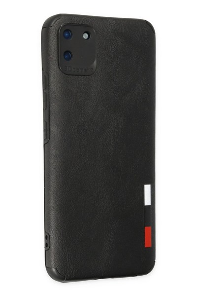 Mey İthalat®  Realme C11 Kılıf Loop Deri Silikon - Siyah