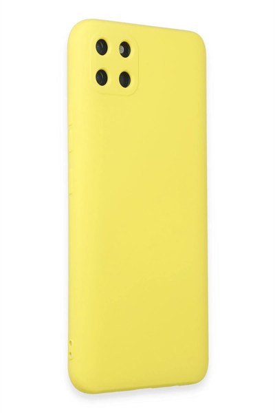 Mey İthalat®  Realme C11 Kılıf Nano içi Kadife Silikon - Sarı