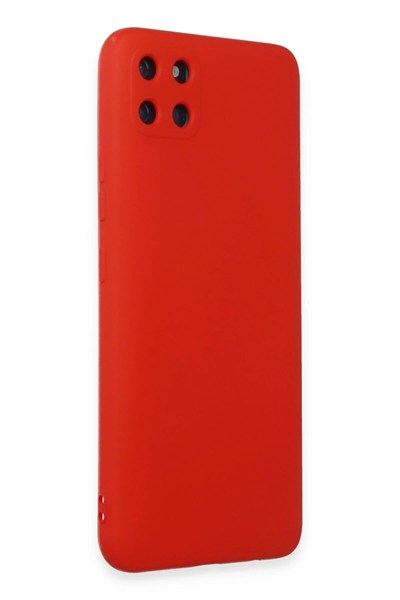 Mey İthalat®  Realme C11 Kılıf Nano içi Kadife Silikon - Kırmızı