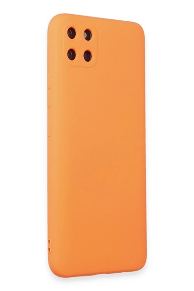 Mey İthalat®  Realme C11 Kılıf Nano içi Kadife Silikon - Turuncu