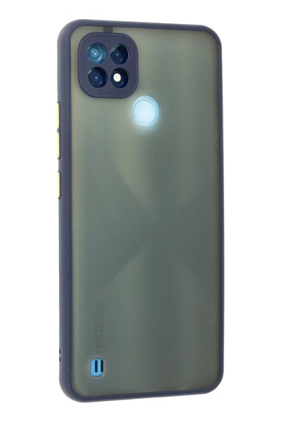 Mey İthalat®  Realme C21 Kılıf Montreal Silikon Kapak - Lacivert