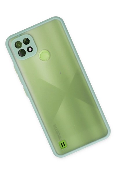 Mey İthalat®  Realme C21 Kılıf Montreal Silikon Kapak - Turkuaz