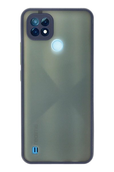 Mey İthalat®  Realme C21 Kılıf Montreal Silikon Kapak - Lacivert