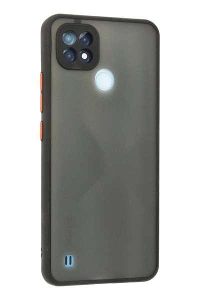 Mey İthalat®  Realme C21 Kılıf Montreal Silikon Kapak - Siyah