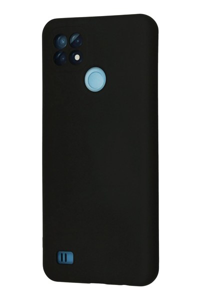 Mey İthalat®  Realme C21 Kılıf Nano içi Kadife Silikon - Siyah