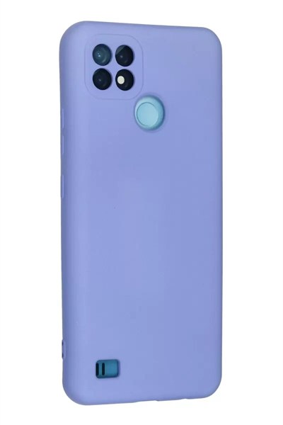 Mey İthalat®  Realme C21 Kılıf Nano içi Kadife Silikon - Lila