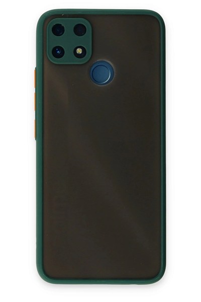 Mey İthalat®  Realme C25 Kılıf Montreal Silikon Kapak - Yeşil