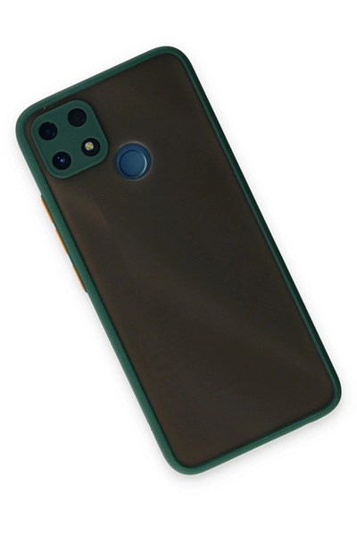 Mey İthalat®  Realme C25 Kılıf Montreal Silikon Kapak - Yeşil