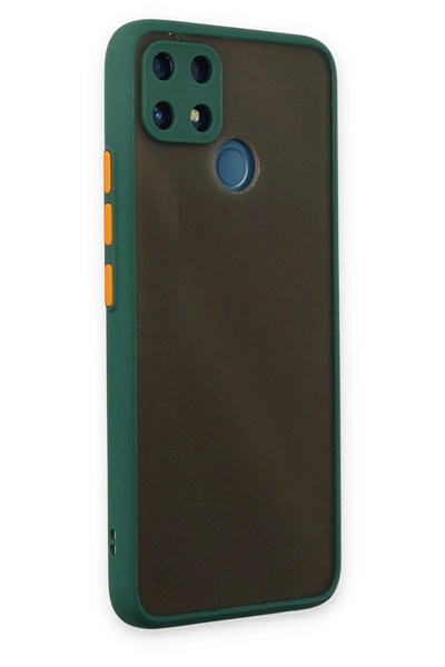 Mey İthalat®  Realme C25 Kılıf Montreal Silikon Kapak - Yeşil