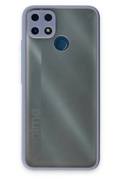 Mey İthalat®  Realme C25 Kılıf Montreal Silikon Kapak - Gri