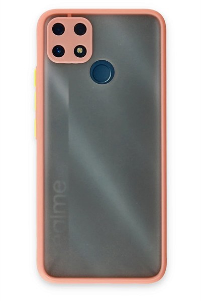 Mey İthalat®  Realme C25 Kılıf Montreal Silikon Kapak - Pembe
