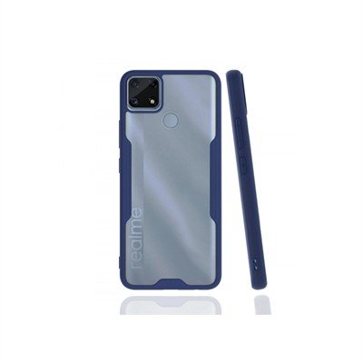 Mey İthalat®  Realme C25 Kılıf Platin Silikon - Lacivert