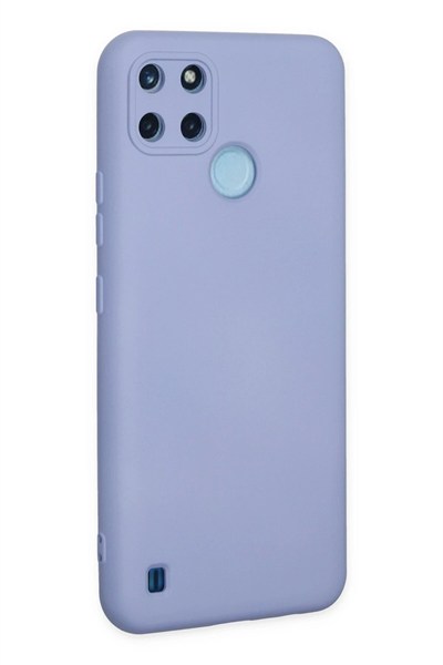 Mey İthalat®  Realme C25Y Kılıf Nano içi Kadife Silikon - Lila