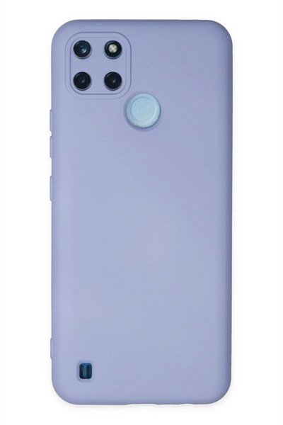 Mey İthalat®  Realme C25Y Kılıf Nano içi Kadife Silikon - Lila