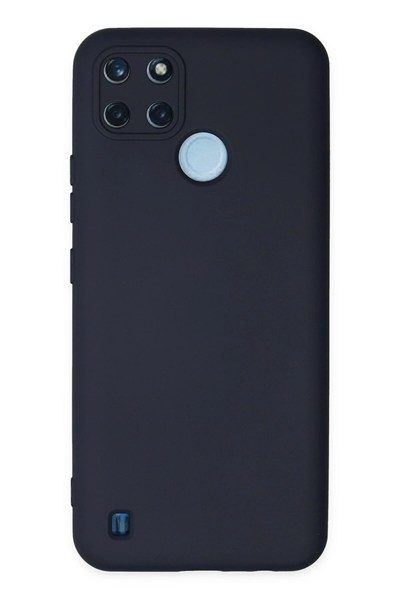 Mey İthalat®  Realme C25Y Kılıf Nano içi Kadife Silikon - Lacivert