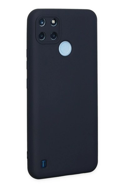 Mey İthalat®  Realme C25Y Kılıf Nano içi Kadife Silikon - Lacivert