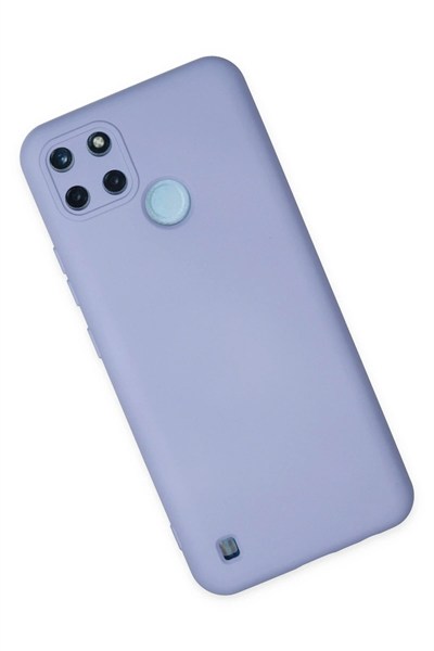 Mey İthalat®  Realme C25Y Kılıf Nano içi Kadife Silikon - Lila